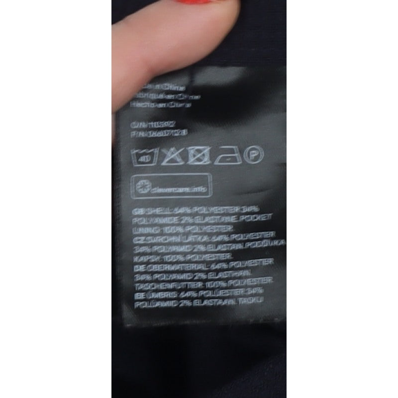 H&M Women Black UK 12 Paperbag Belted High Rise Trousers