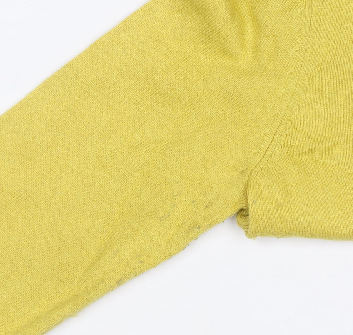 Laura Ashley Women Yellow UK 10 Cashmere Blend Knit Pullover Jumper