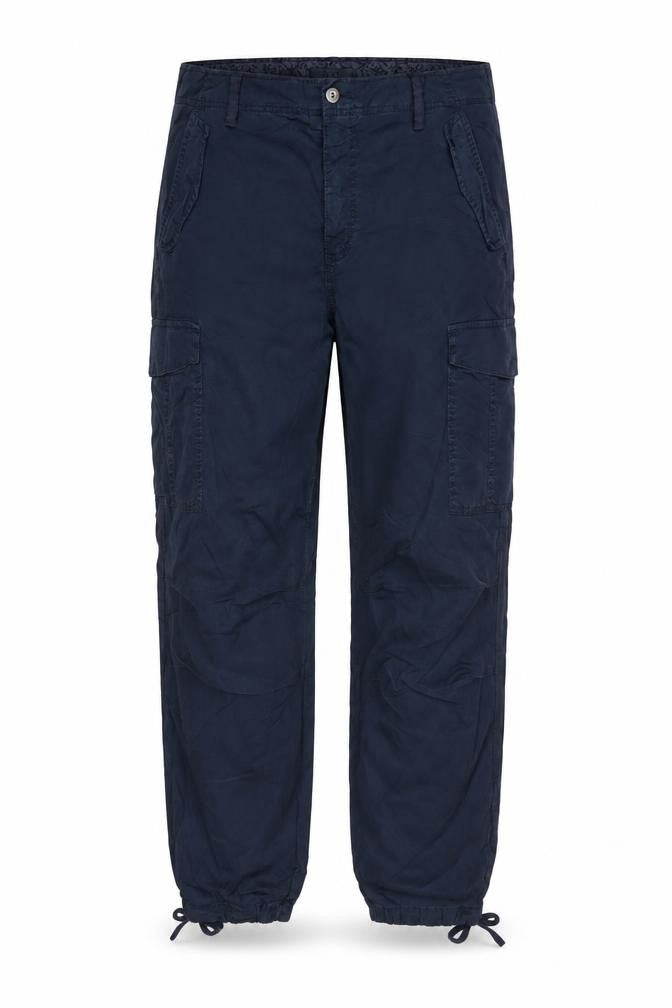 Marks and Spencer Women Blue UK 18 Long Cargo Trousers Lyocell