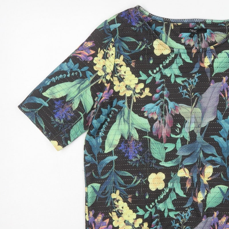 Next Women Multicoloured Floral Dolman Sleeve Blouse UK 12