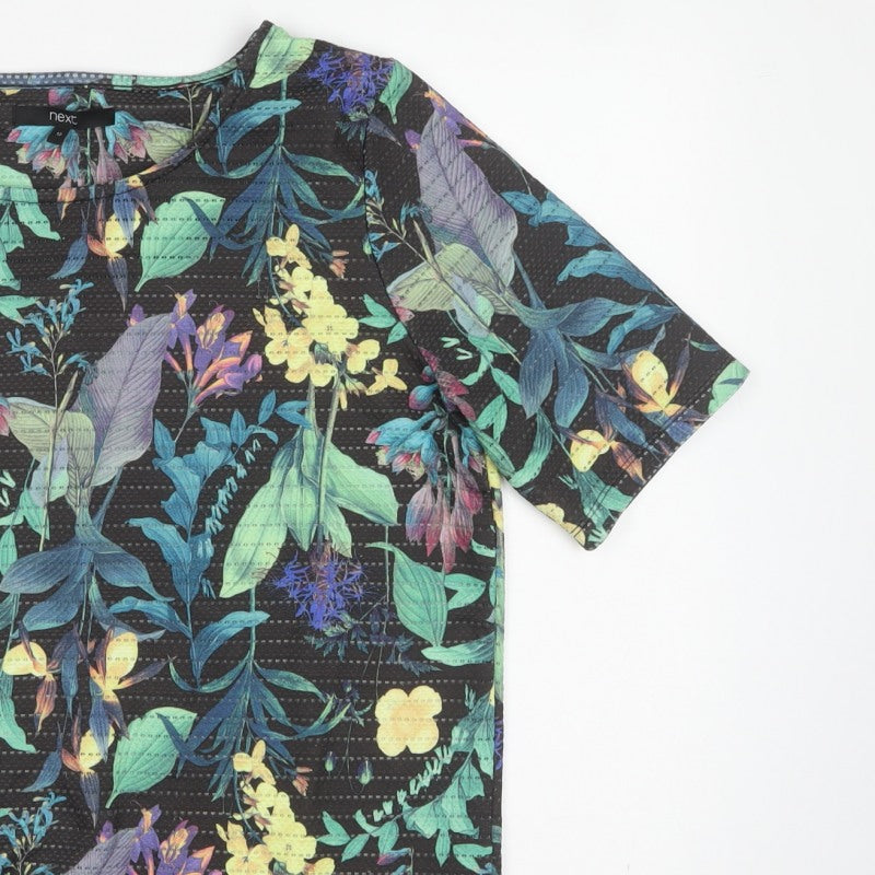 Next Women Multicoloured Floral Dolman Sleeve Blouse UK 12