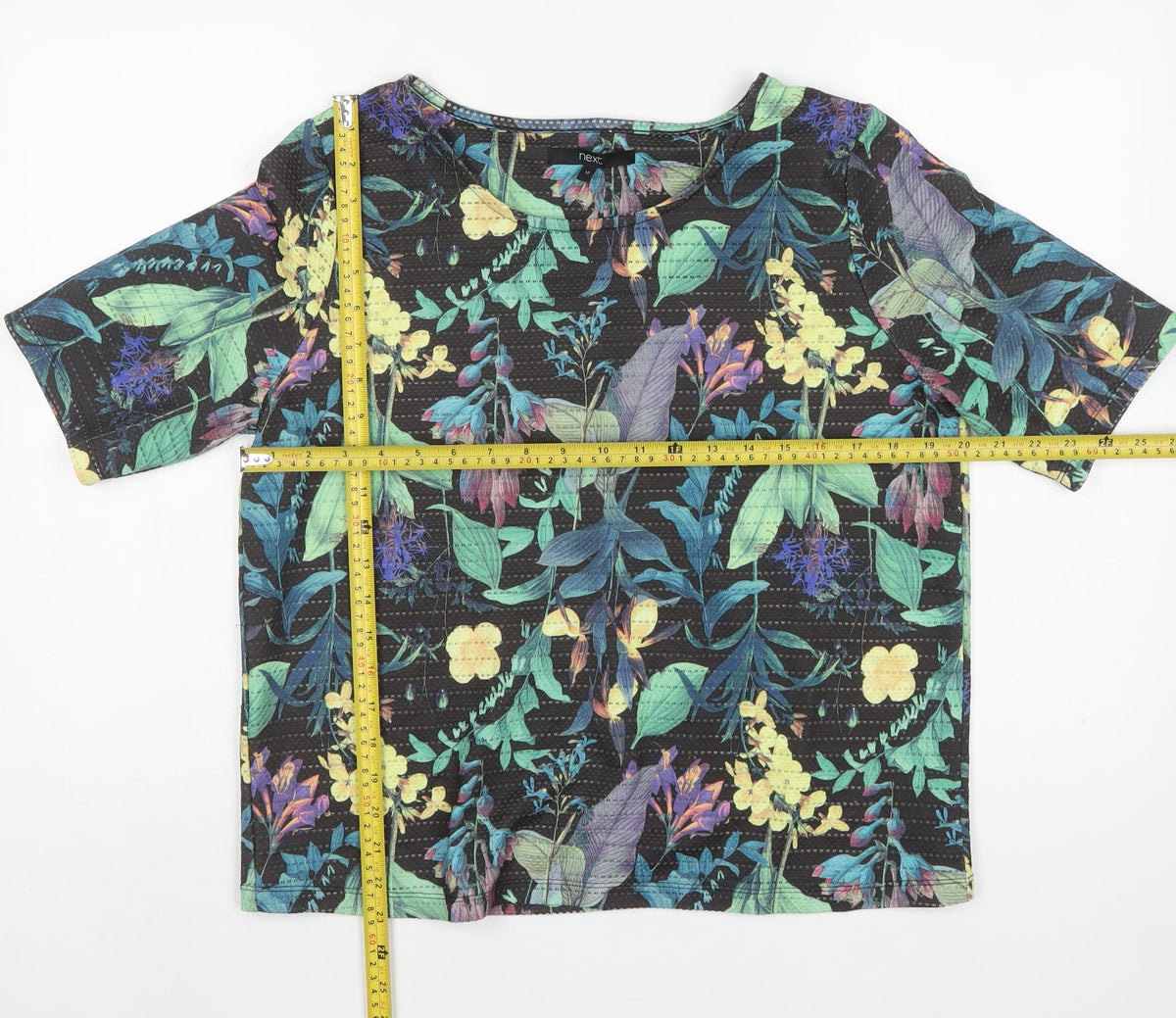 Next Women Multicoloured Floral Dolman Sleeve Blouse UK 12