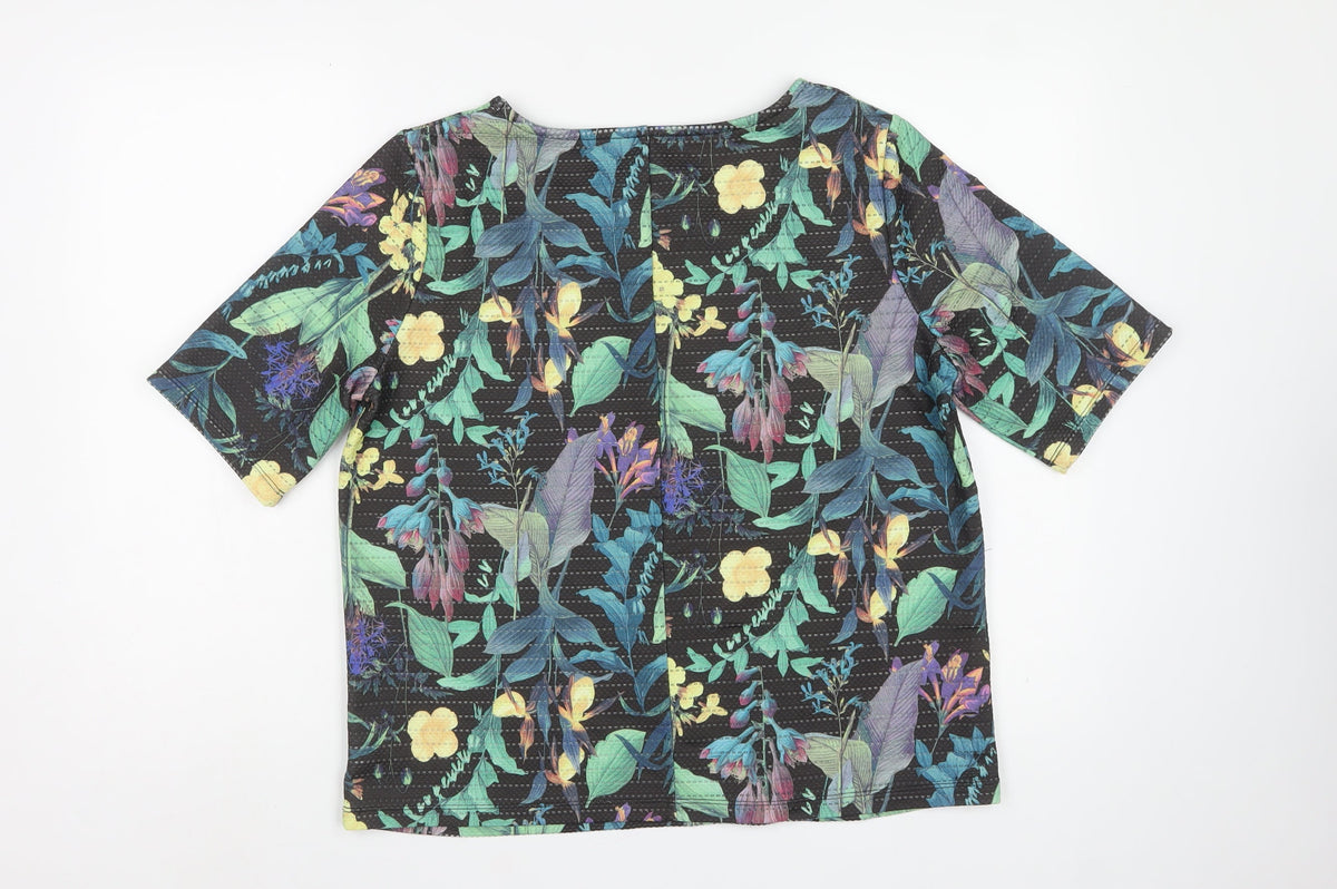 Next Women Multicoloured Floral Dolman Sleeve Blouse UK 12