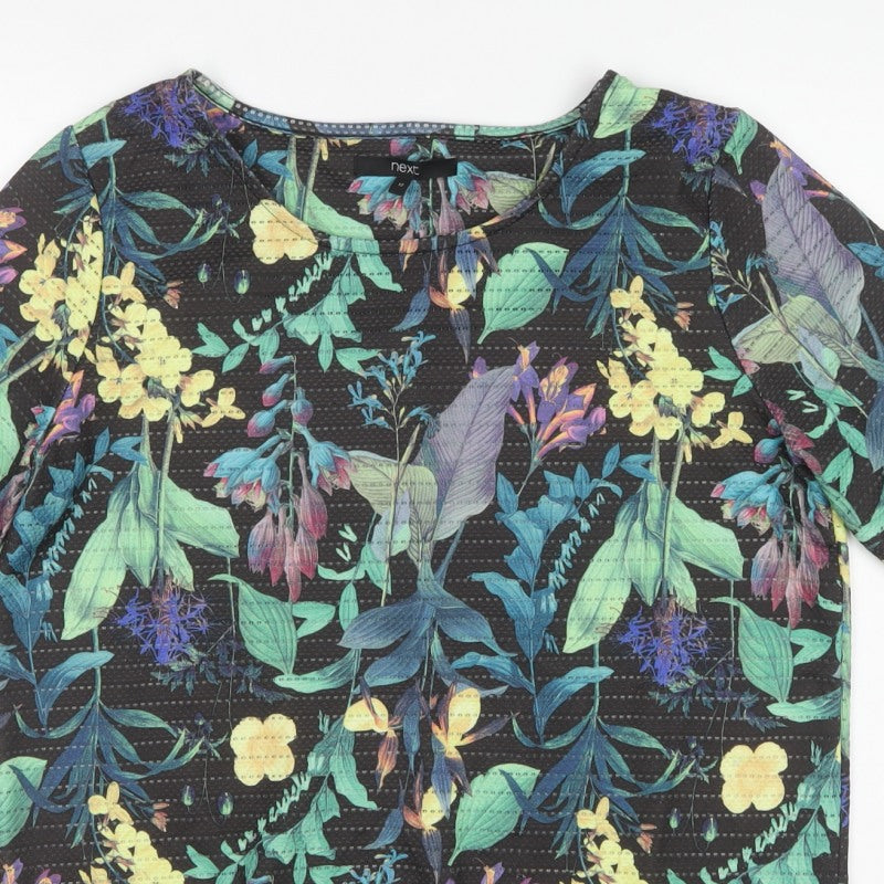 Next Women Multicoloured Floral Dolman Sleeve Blouse UK 12