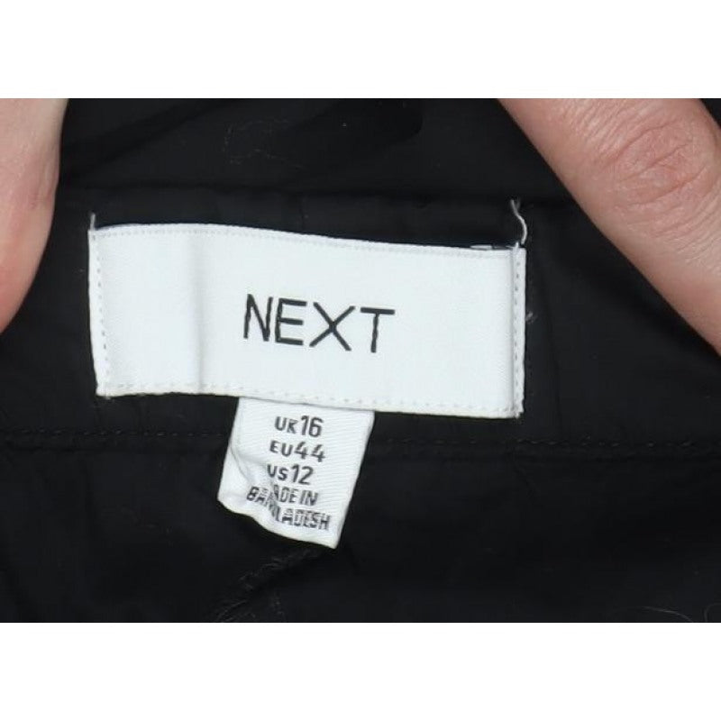 Next Women Black UK 16 Maxi Empire Waist Adjustable Strap Dress