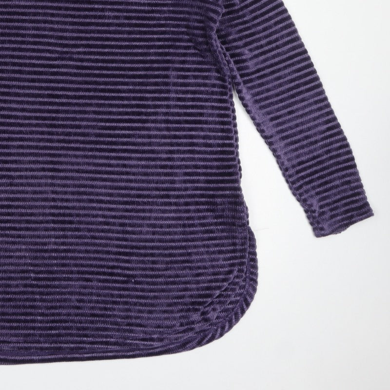 Next Women Purple UK 20 Long Sleeve Knit Tunic Jumper Ribbed