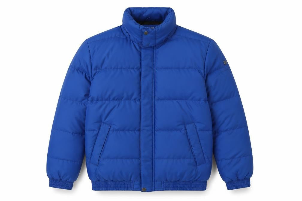 Hugo Boss Boys Blue 14 Years Puffer Jacket Quilted Insulated Logo