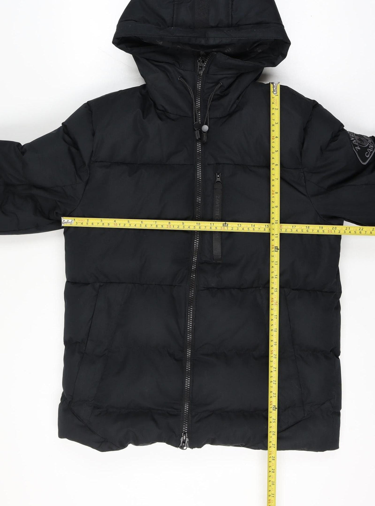 Zavettti Canada Men's Black S Hooded Insulated Puffer Jacket