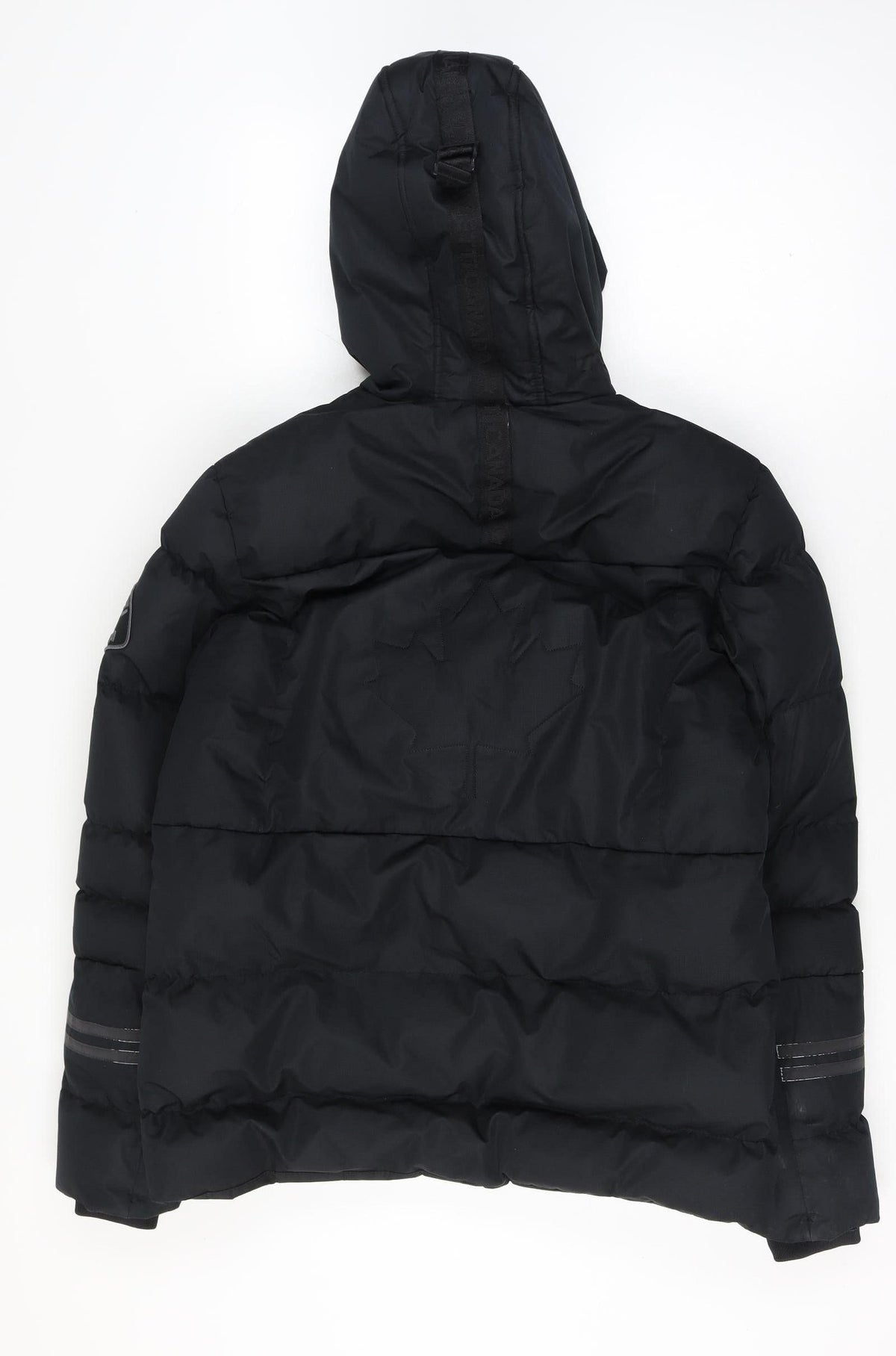 Zavettti Canada Men's Black S Hooded Insulated Puffer Jacket