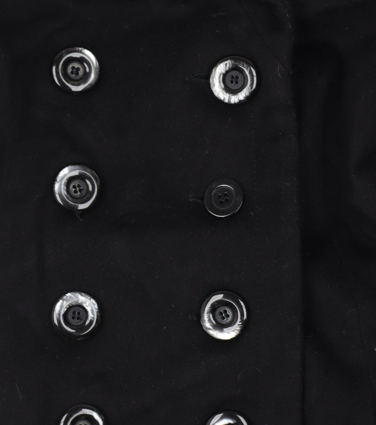 Armani Collezioni Women’s Black Wool Pea Coat UK 10 Buttoned