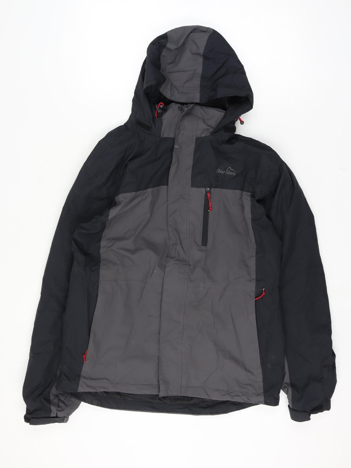 Peter Storm Women’s Black Grey M Hooded Outdoor Jacket Full Zip
