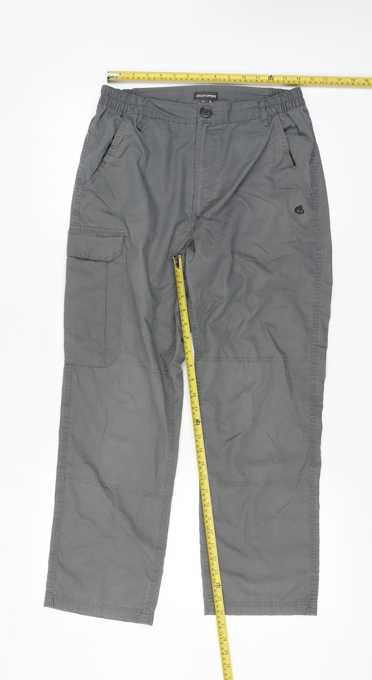 Craghoppers Men Grey 30in S Walking Trousers Cargo Pockets