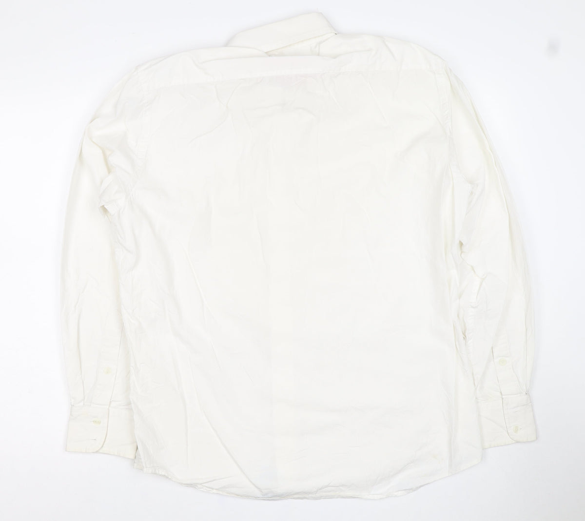 L.A. Ink Shirt Men’s Ivory XL Embroidered Dragon Long Sleeve Button-Up