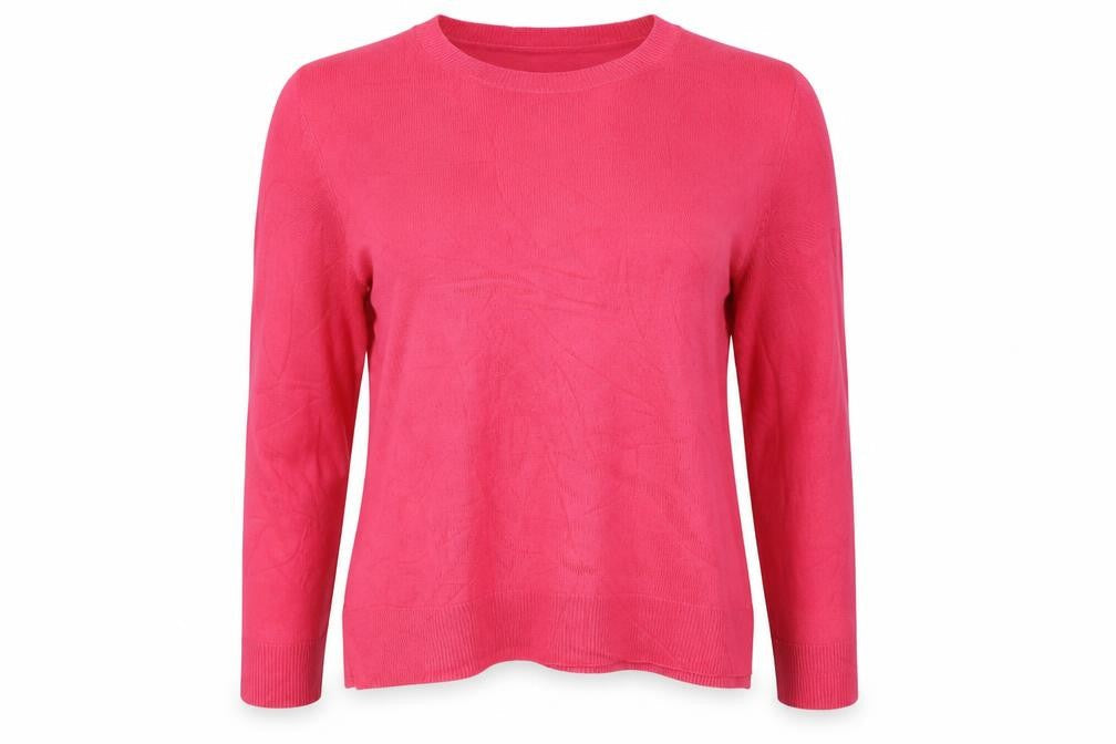 Marks and Spencer Women Pink Size 14 Crew Neck Knit Pullover Jumper
