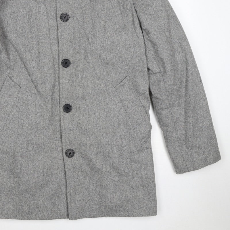 Clean Cut Copenhagen Unisex Grey M Wool Blend Button Overcoat