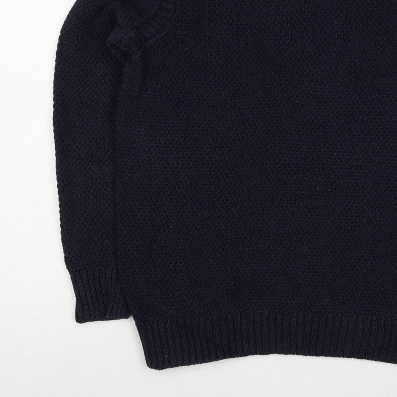 Frederik Andersen Copenhagen Women Blue M Cotton Bamboo Knit Jumper