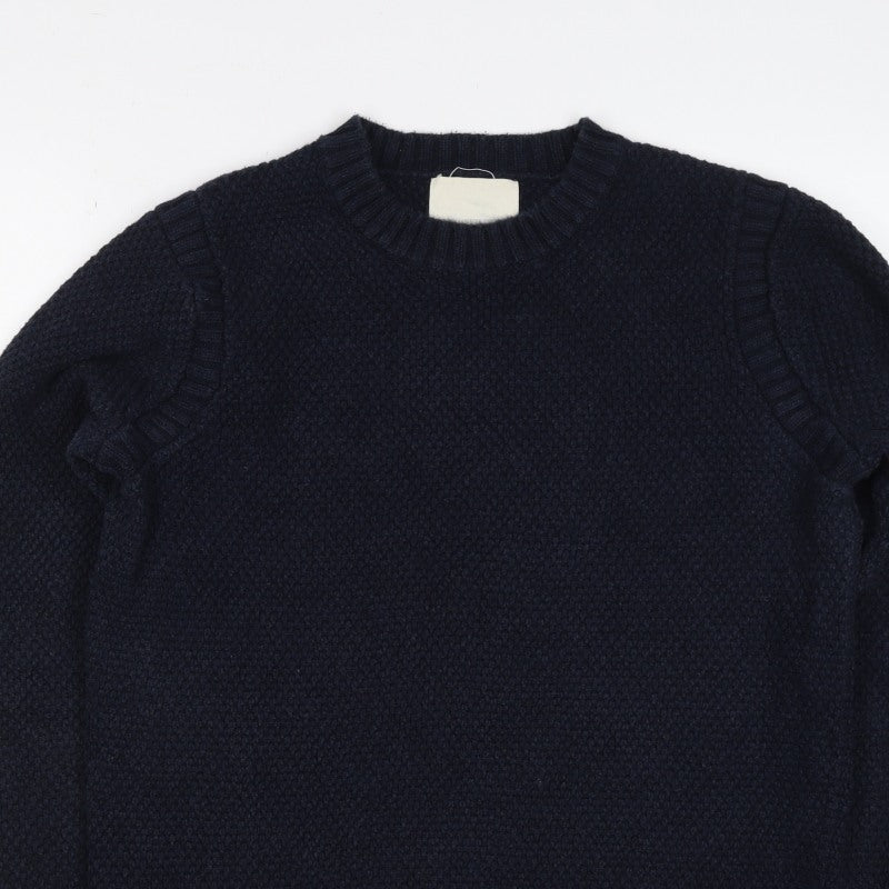 Frederik Andersen Copenhagen Women Blue M Cotton Bamboo Knit Jumper