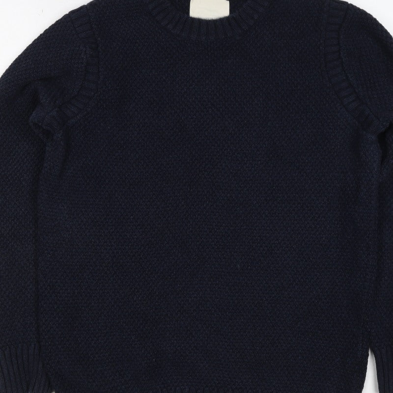 Frederik Andersen Copenhagen Women Blue M Cotton Bamboo Knit Jumper