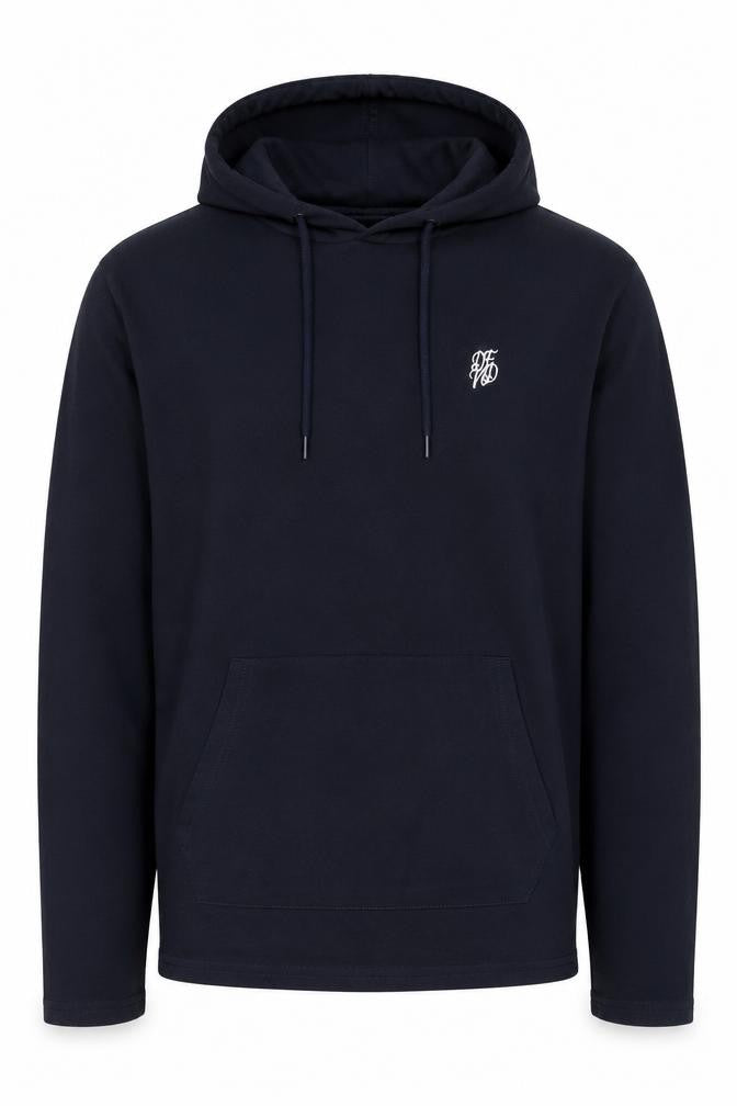 Defend Men’s Blue M Pullover Hoodie Logo Cotton Kangaroo Pocket