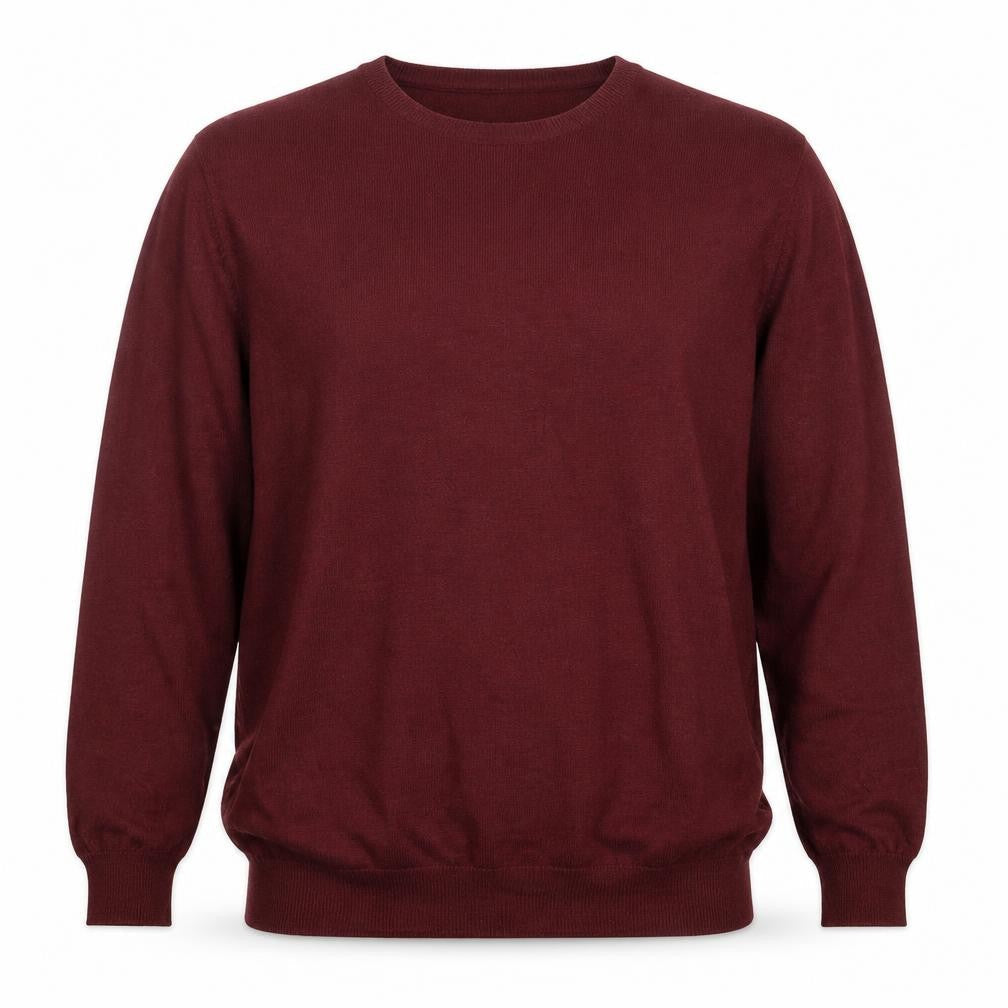 Pop-Air Basics Men Red 2XL Crew Neck Knit Pullover Jumper