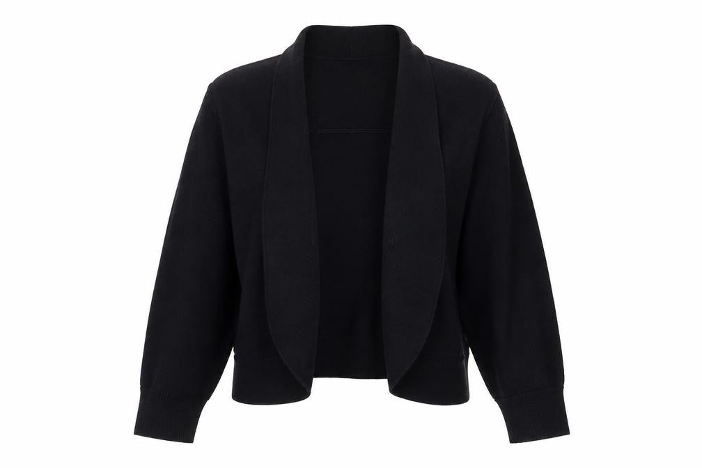 Wallis Women’s Black M Open Cardigan Cotton Blend Long Sleeve Knit