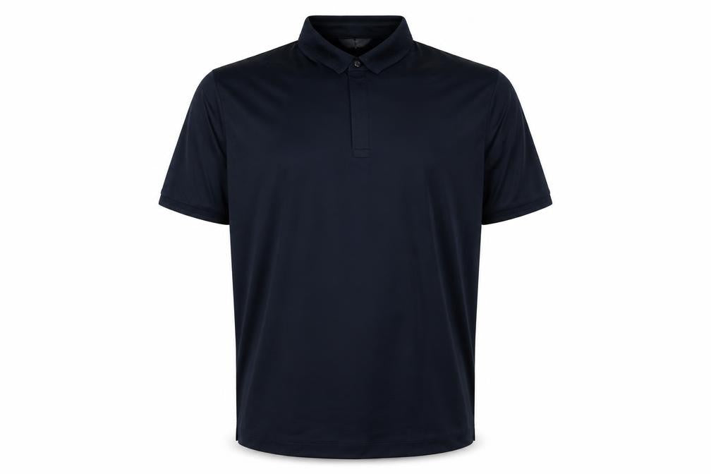 Autograph Men’s Navy Blue 3XL Supima Cotton Button-Down Polo Shirt