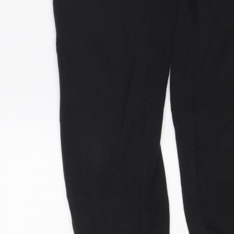 Jack Wills Women’s Black UK 8 Jogger Sweatpants Drawstring Fleece