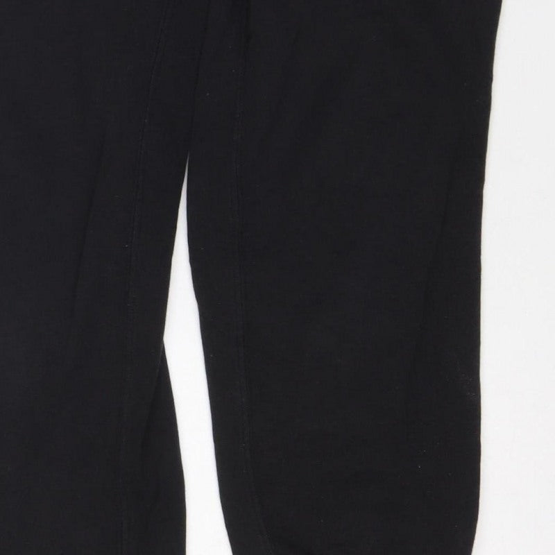 Jack Wills Women’s Black UK 8 Jogger Sweatpants Drawstring Fleece