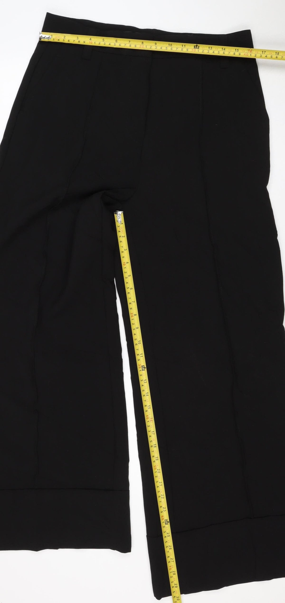 Next Women’s Black UK 14 Straight Leg Tailored Dress Trousers