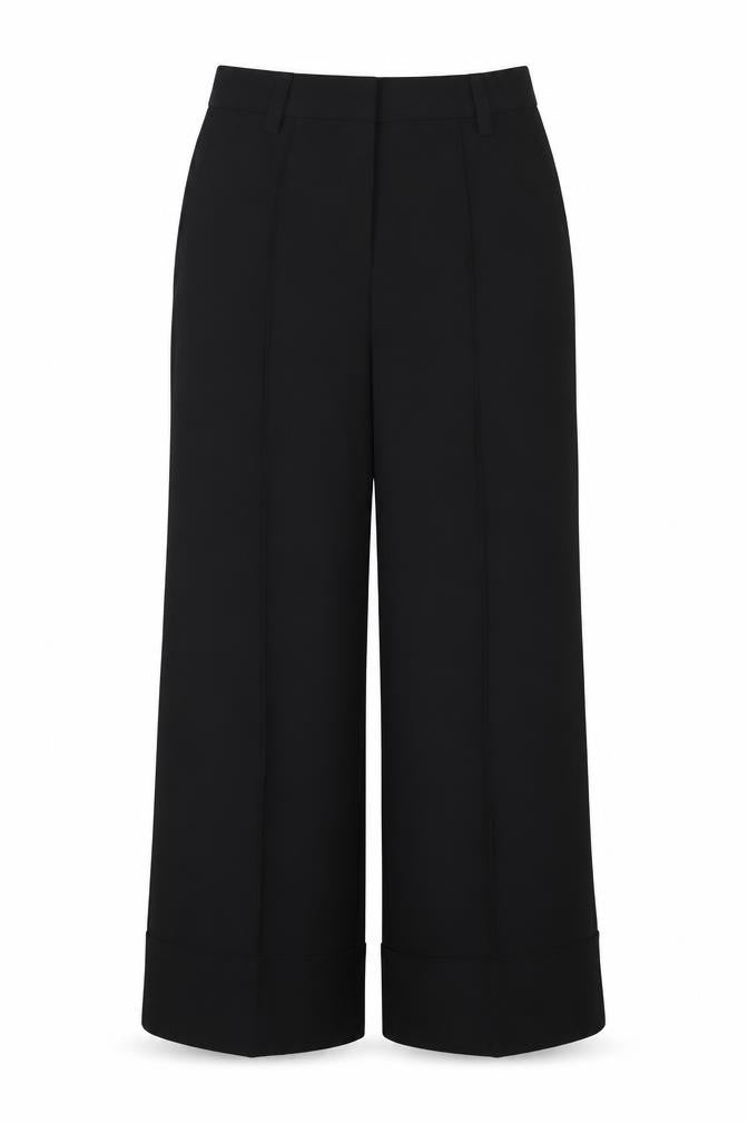 Next Women’s Black UK 14 Straight Leg Tailored Dress Trousers