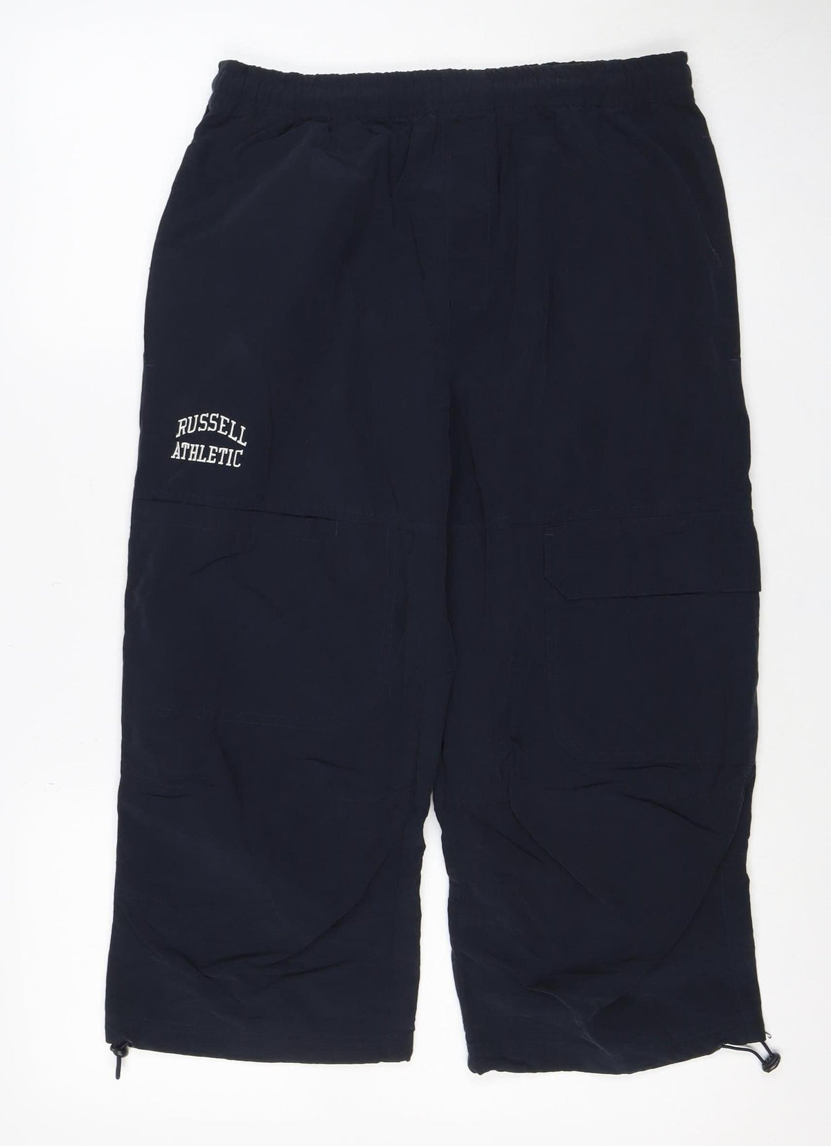 Russell Athletic Men's Navy M Track Pants Cargo Elastic Waist