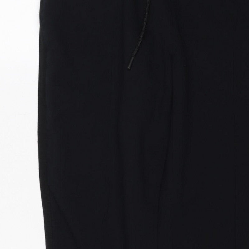Marks and Spencer Women Black UK 14 Regular Stretch Dress Trousers
