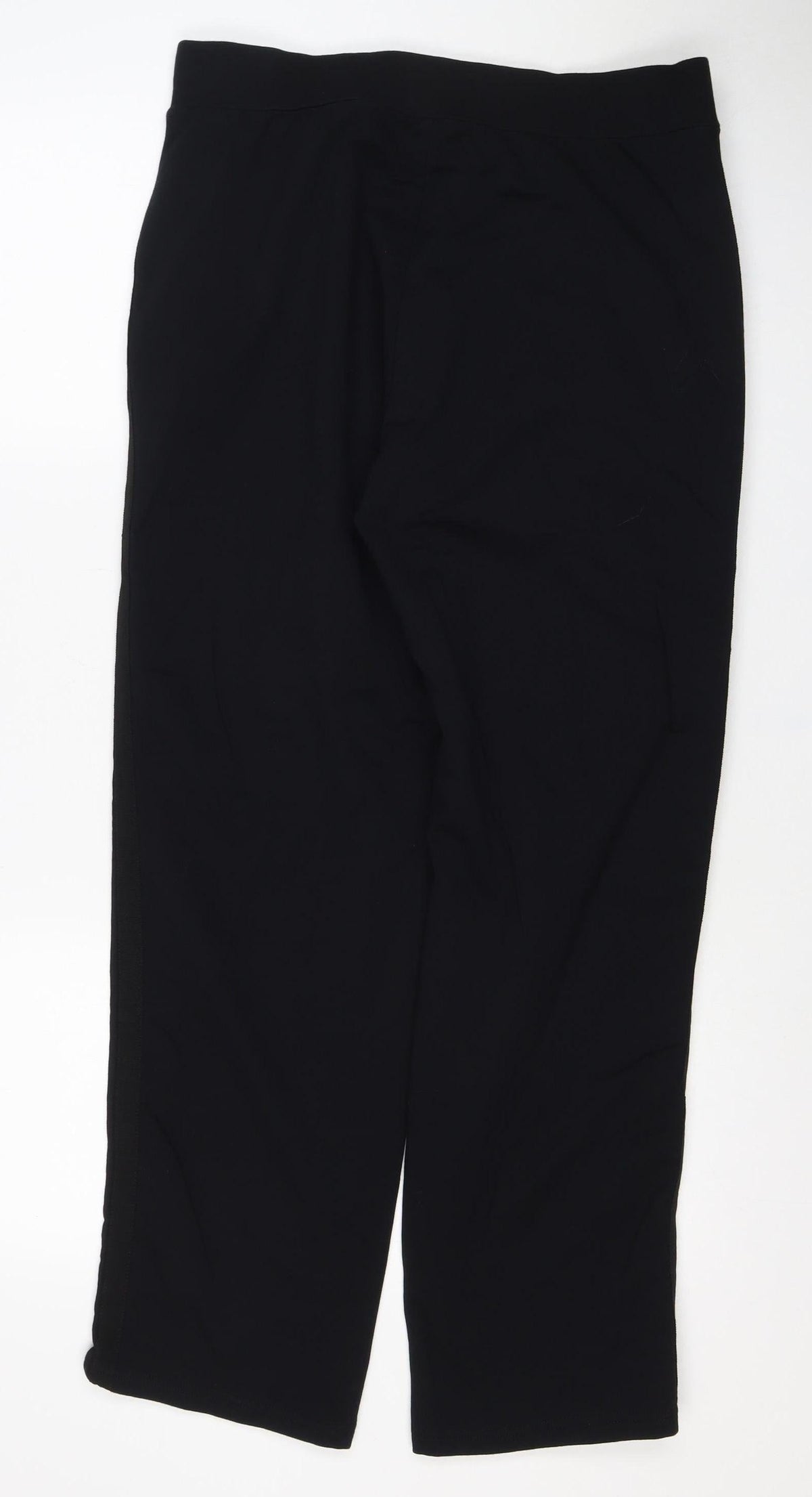Marks and Spencer Women Black UK 14 Regular Stretch Dress Trousers