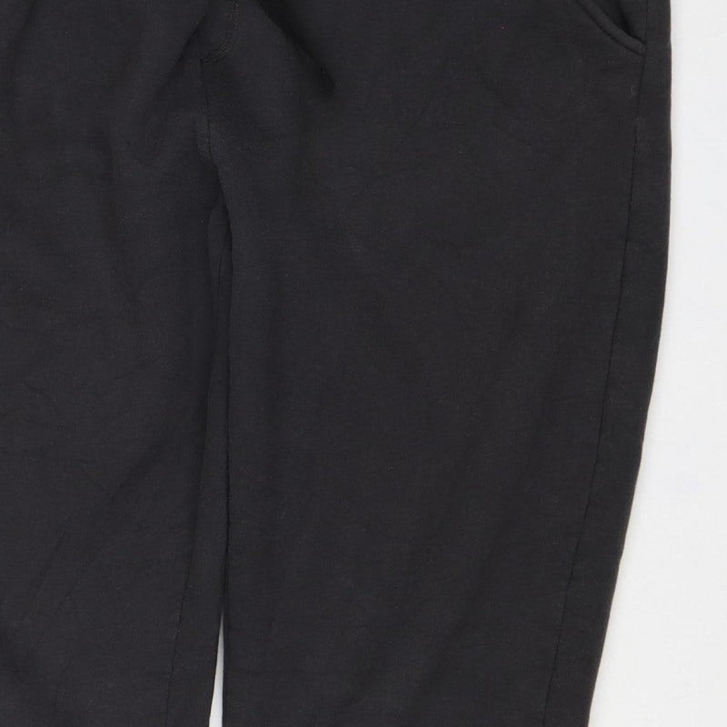 Crivit Men's Black M Jogger Sweatpants Drawstring Cuffed Pockets