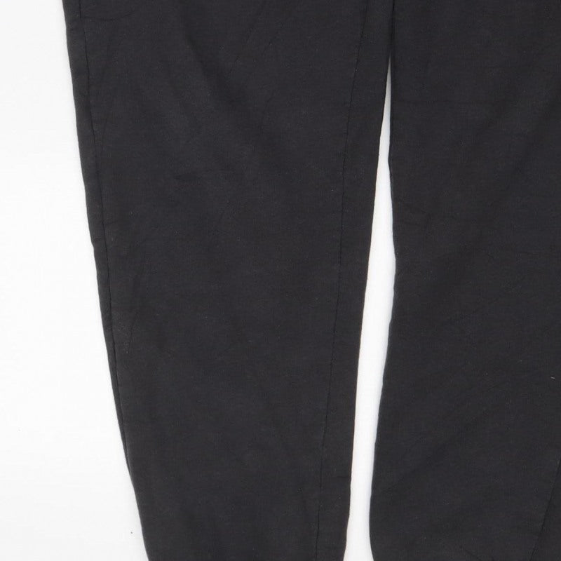Crivit Men's Black M Jogger Sweatpants Drawstring Cuffed Pockets