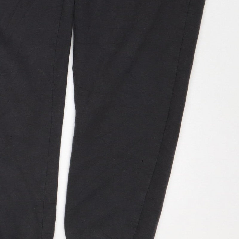 Crivit Men's Black M Jogger Sweatpants Drawstring Cuffed Pockets
