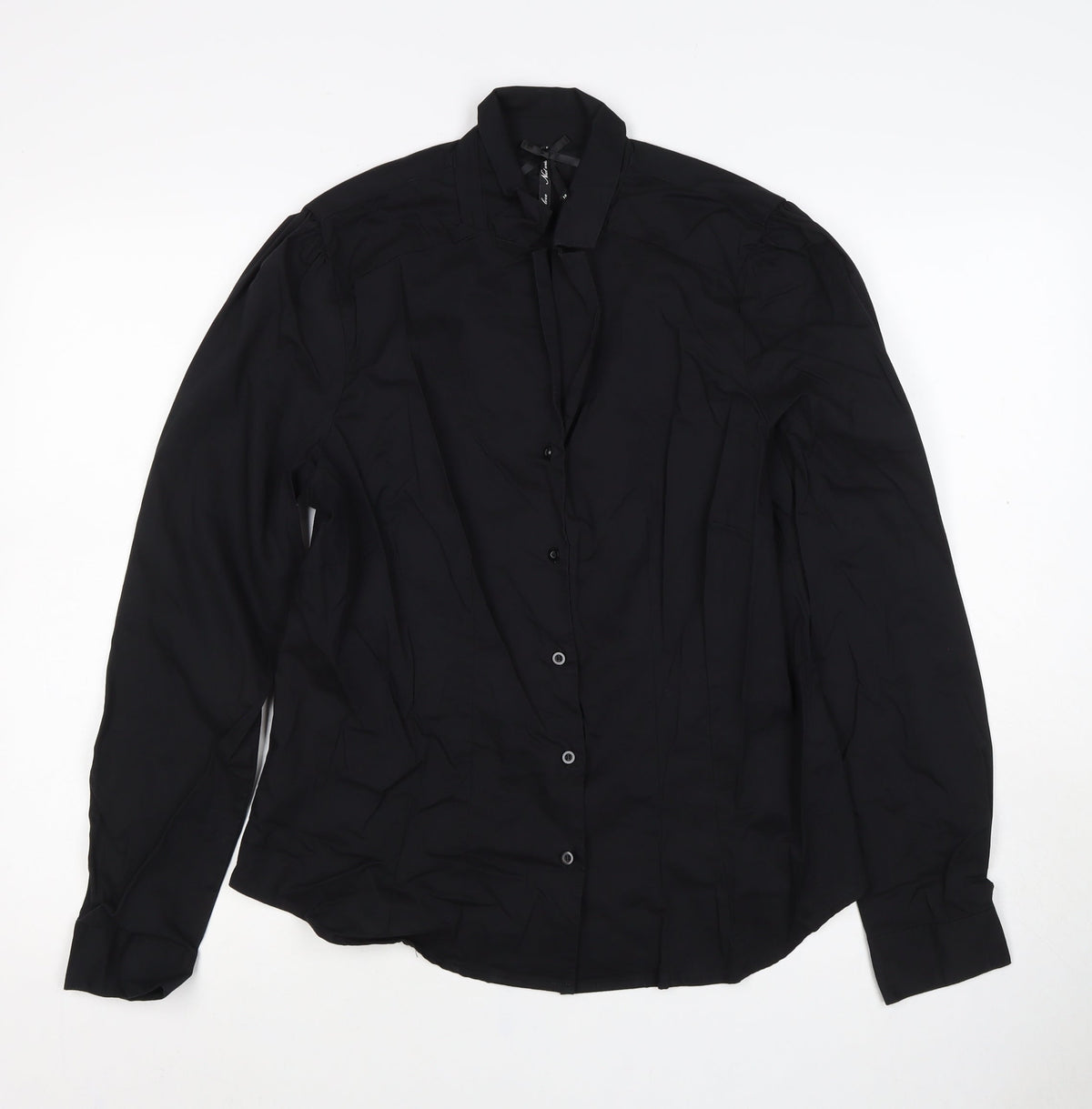 Life Love New York Women’s Black Size 18 Collared Button-Up Shirt