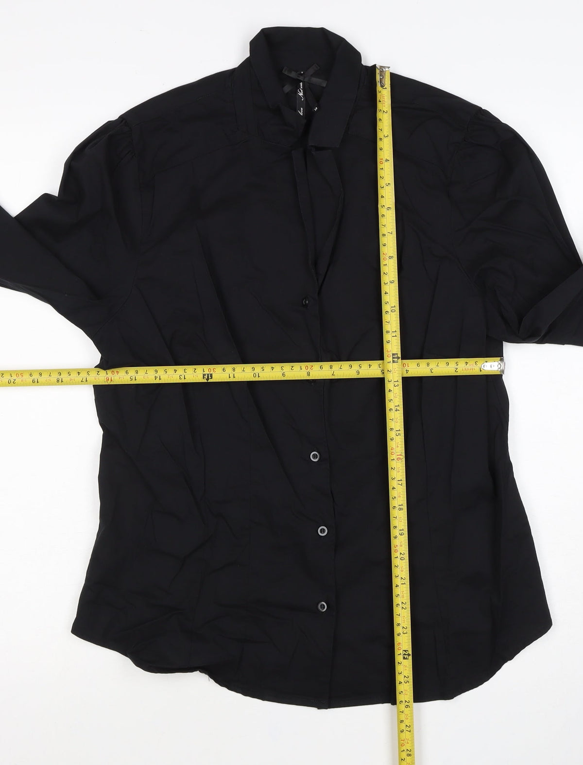 Life Love New York Women’s Black Size 18 Collared Button-Up Shirt