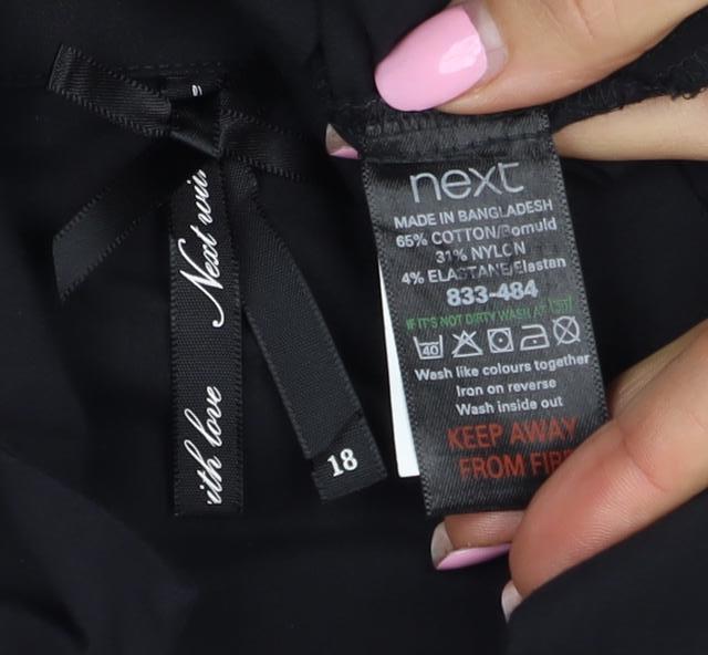 Life Love New York Women’s Black Size 18 Collared Button-Up Shirt