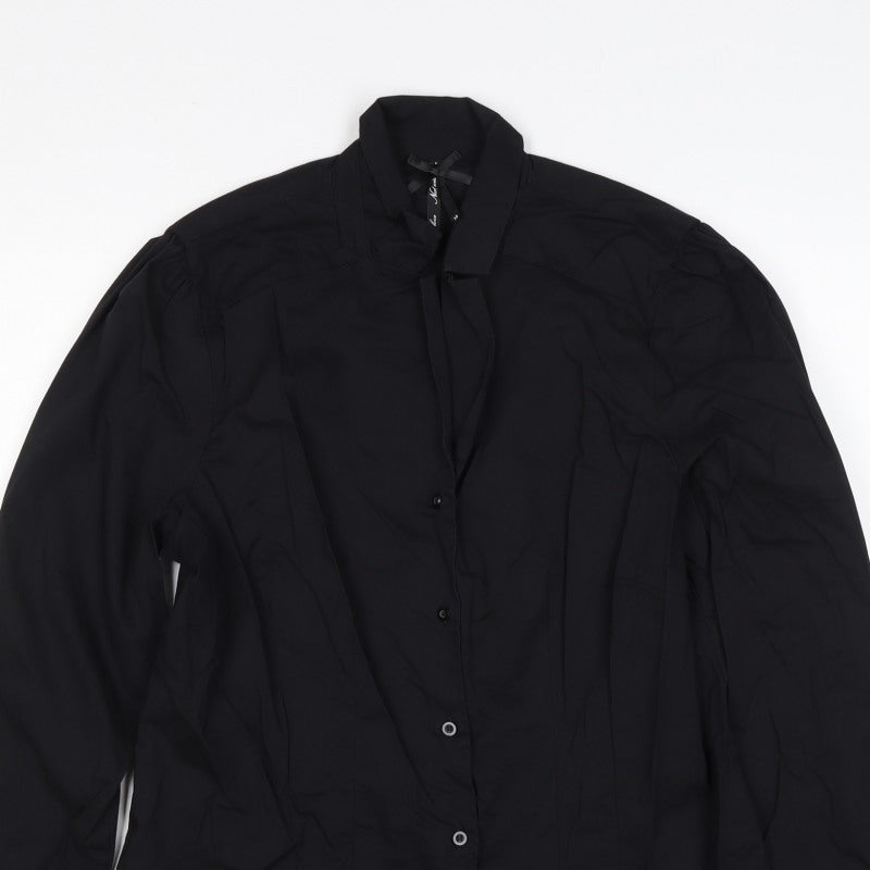 Life Love New York Women’s Black Size 18 Collared Button-Up Shirt