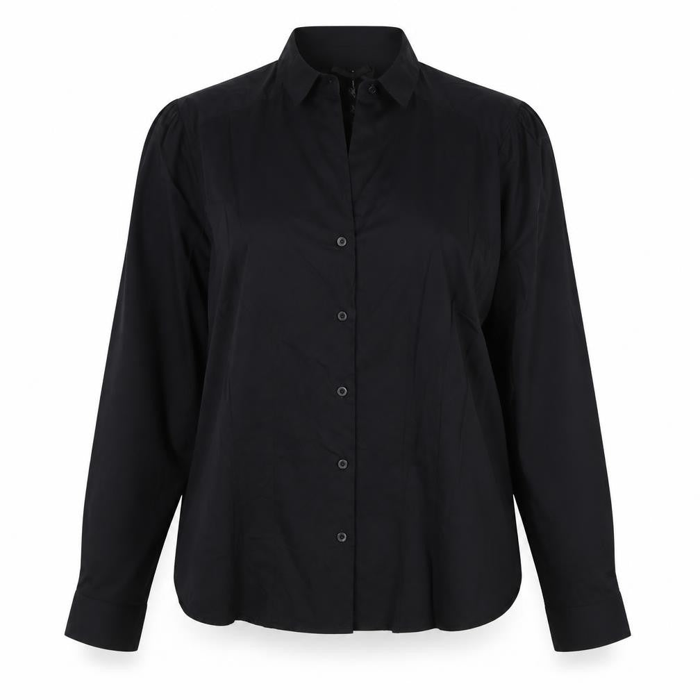 Life Love New York Women’s Black Size 18 Collared Button-Up Shirt