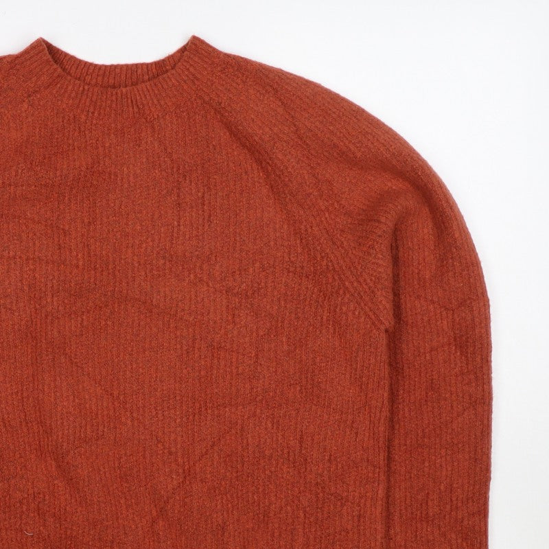 Uniqlo Women’s Orange XS Crew Neck Raglan Knit Pullover Jumper