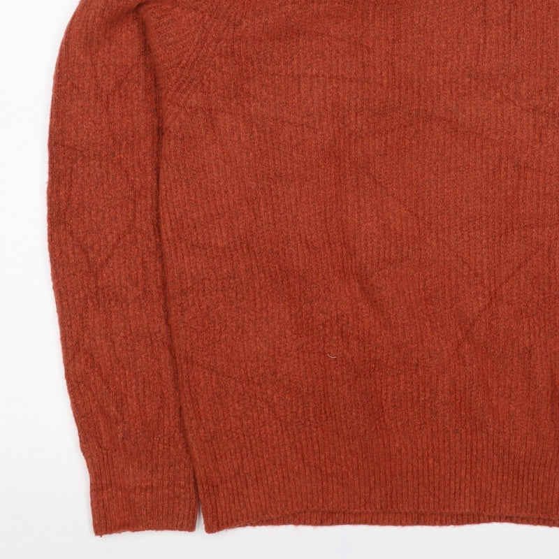 Uniqlo Women’s Orange XS Crew Neck Raglan Knit Pullover Jumper