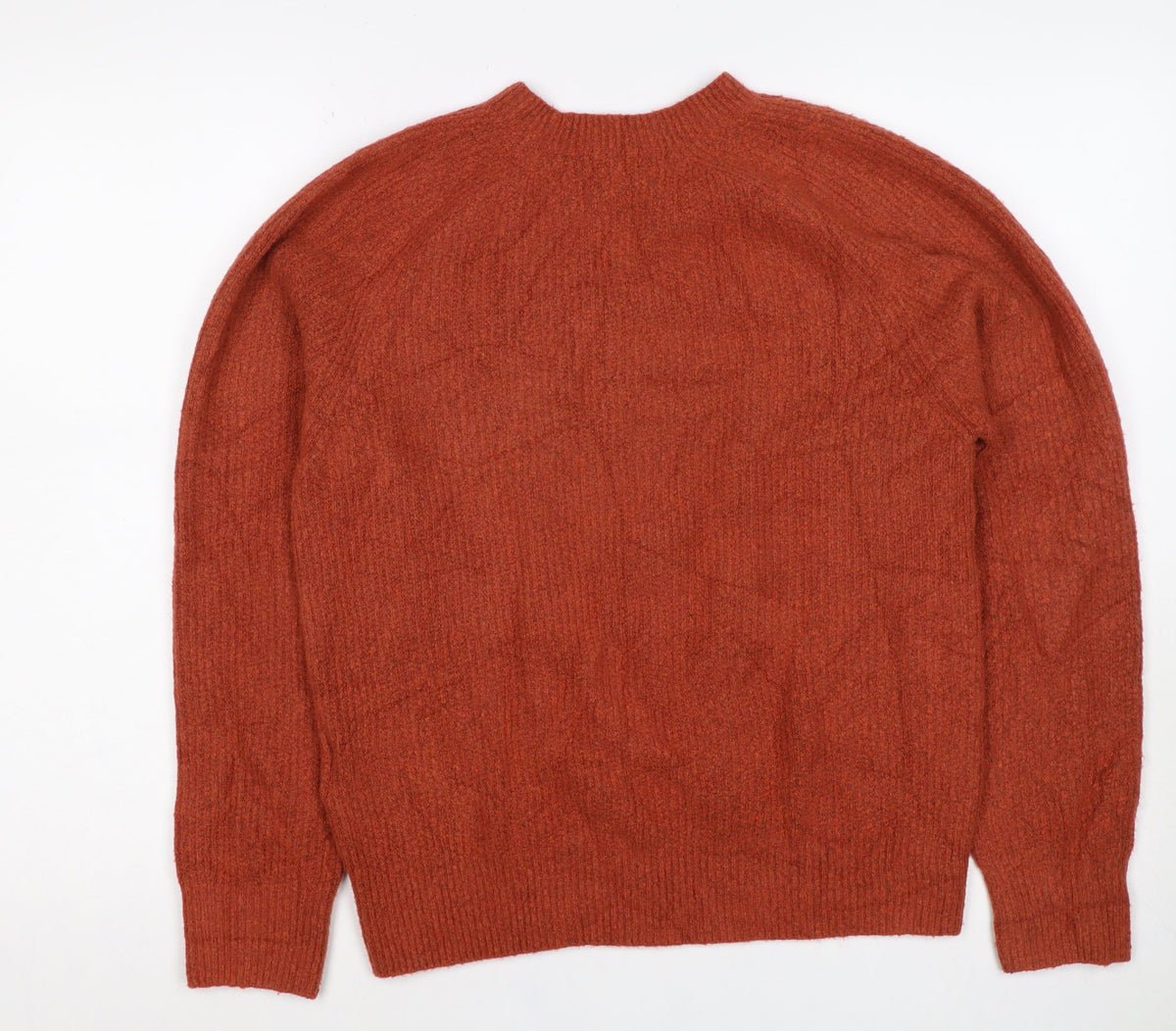 Uniqlo Women’s Orange XS Crew Neck Raglan Knit Pullover Jumper