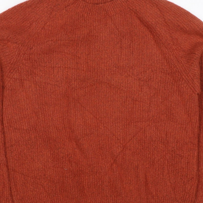 Uniqlo Women’s Orange XS Crew Neck Raglan Knit Pullover Jumper