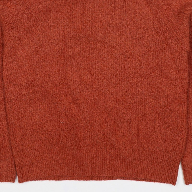 Uniqlo Women’s Orange XS Crew Neck Raglan Knit Pullover Jumper