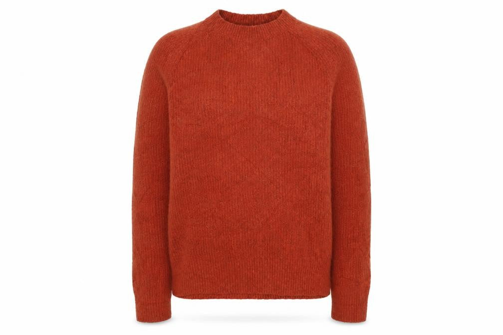 Uniqlo Women’s Orange XS Crew Neck Raglan Knit Pullover Jumper