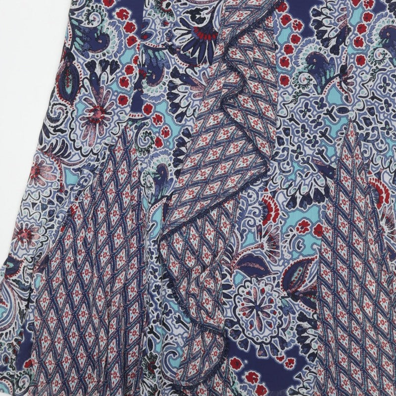 Per Una Women Multicoloured UK 14 Paisley Belted Maxi Dress