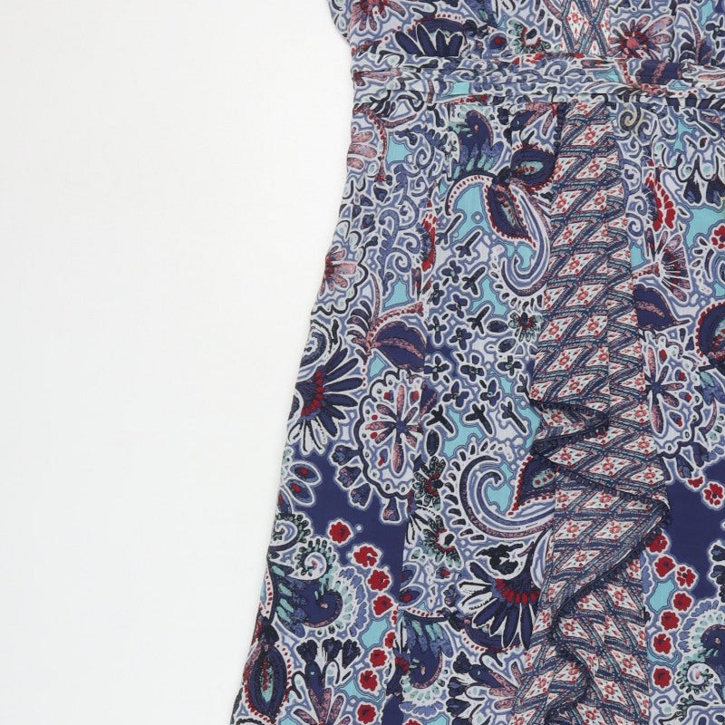 Per Una Women Multicoloured UK 14 Paisley Belted Maxi Dress