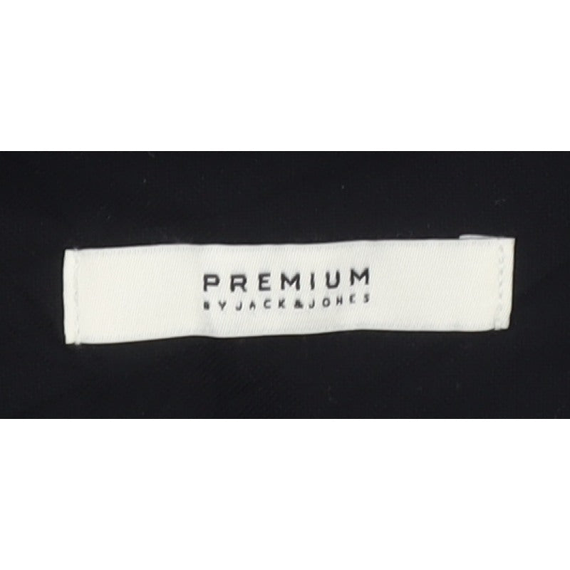 Jack & Jones Premium Men's Black M Slim Long Sleeve Cotton Shirt